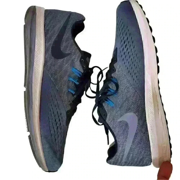 Nike Zoom Winflo 4 Men's Grey Running Sneakers Shoe Size 11.5 - Picture 8 of 9
